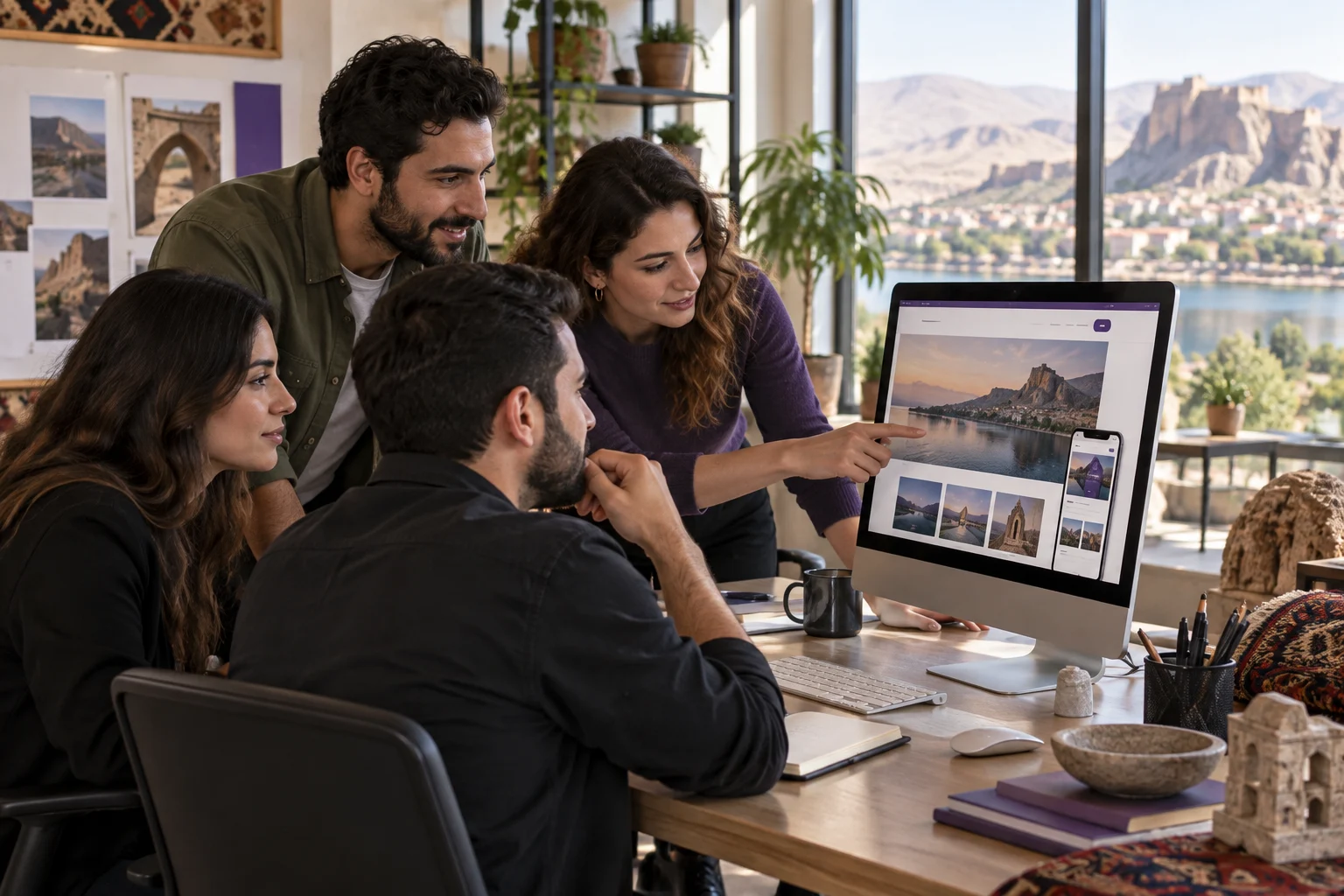 Sakarya web tasarım projesi için birlikte çalışan ekip